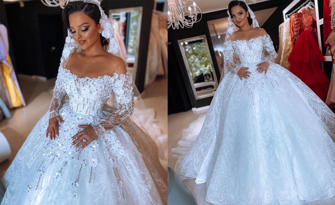Elegant Mermaid Wedding Dresses Lace Appliques Off Shoulder – alinanova